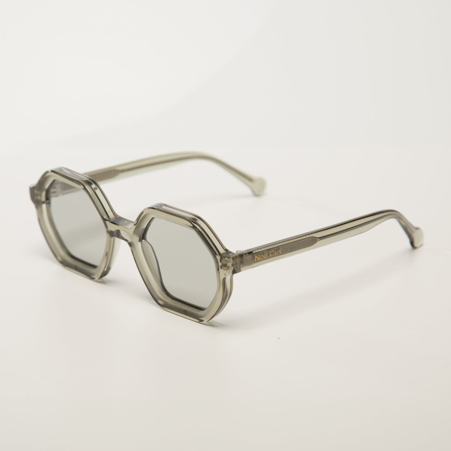 Lunettes de soleil unisexes | Éclat Astral | Vert Transparent
