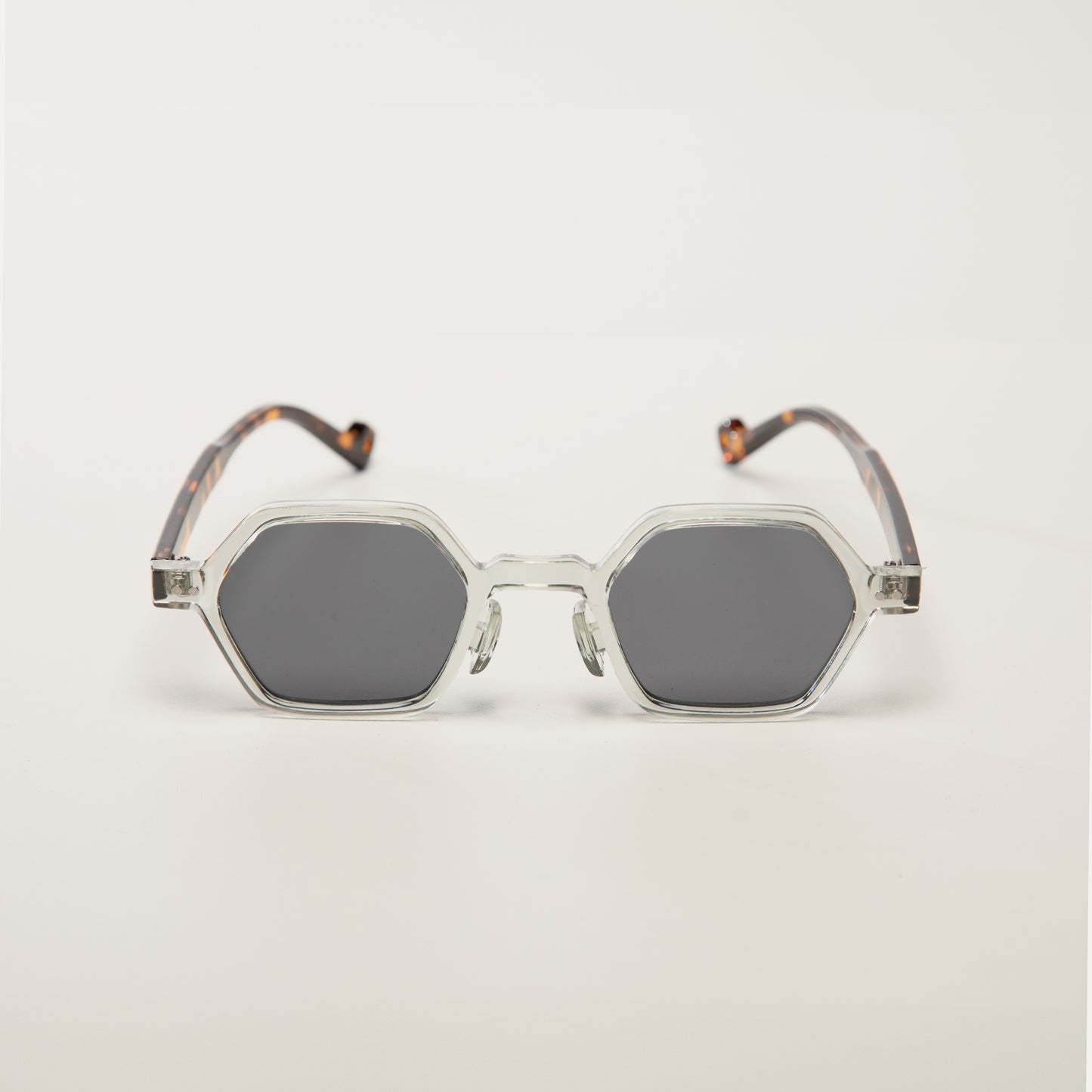 Lunettes de soleil unisexes | Prisme de Pluie | Écaille Gris transparent