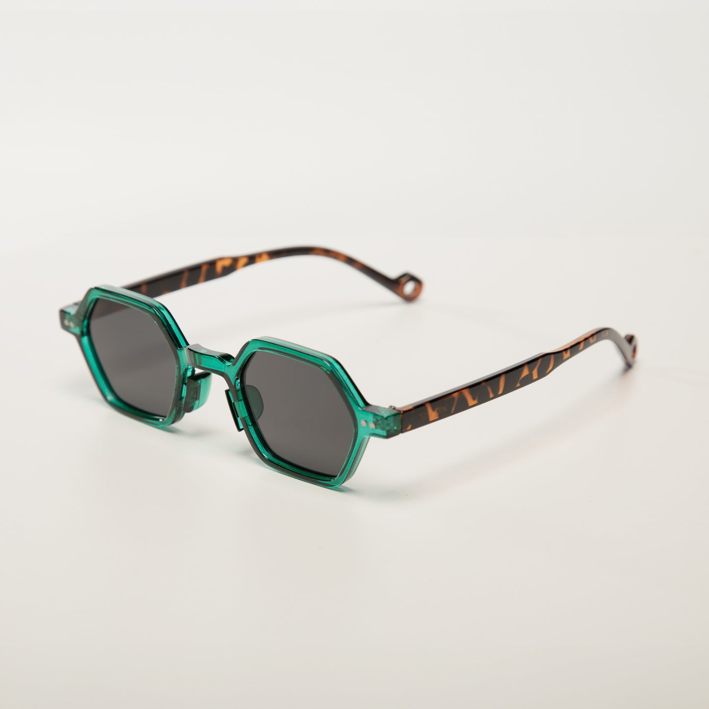 Lunettes de soleil unisexes | Prisme de Pluie | Vert Tortue