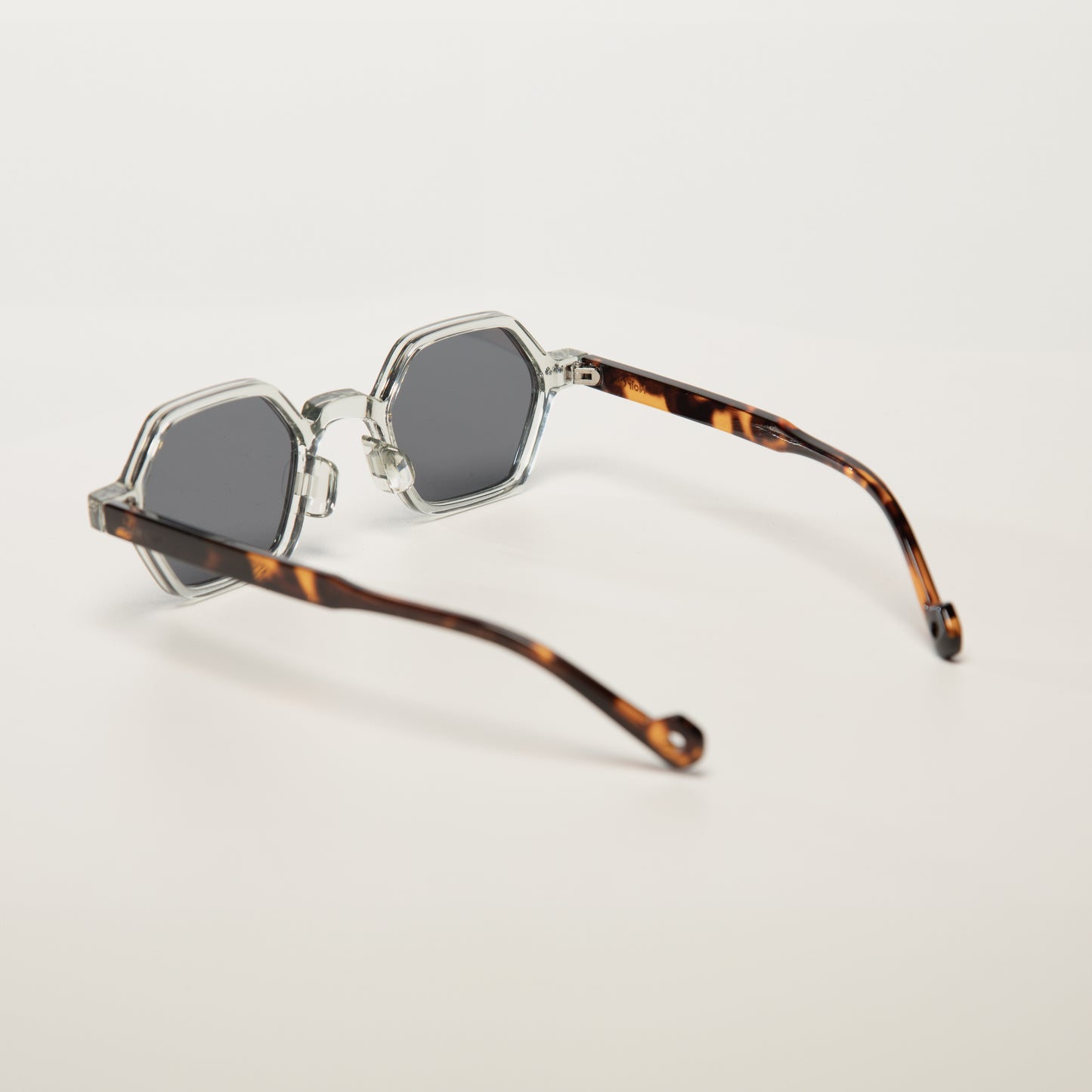 Lunettes de soleil unisexes | Prisme de Pluie | Écaille Gris transparent
