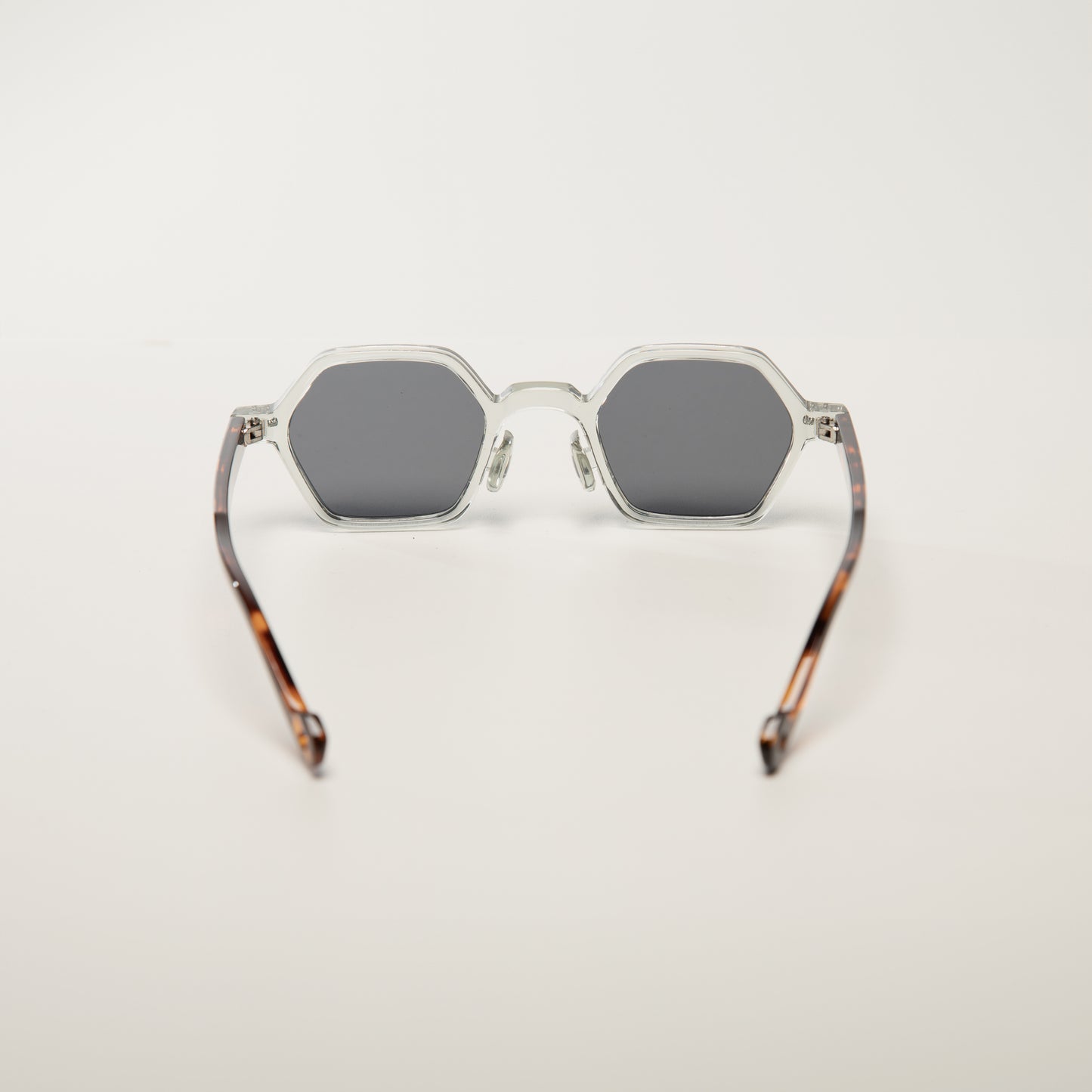 Lunettes de soleil unisexes | Prisme de Pluie | Écaille Gris transparent