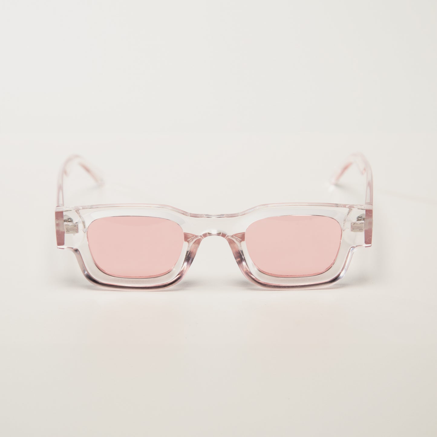 Lunettes de soleil unisexes | Déluge Solaire | Rose transparent